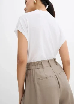 Shorts aus feiner Viskose