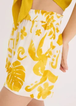 Shorts aus strukturierter Viskose