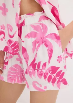 Shorts aus strukturierter Viskose