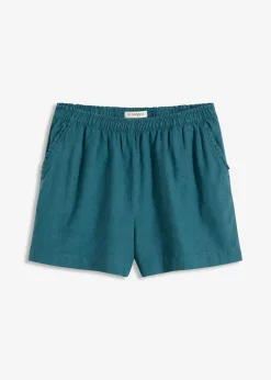 Shorts mit Leinenanteil