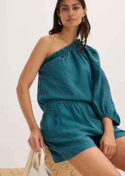 Shorts mit Leinenanteil