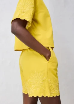 Shorts mit Seidenanteil