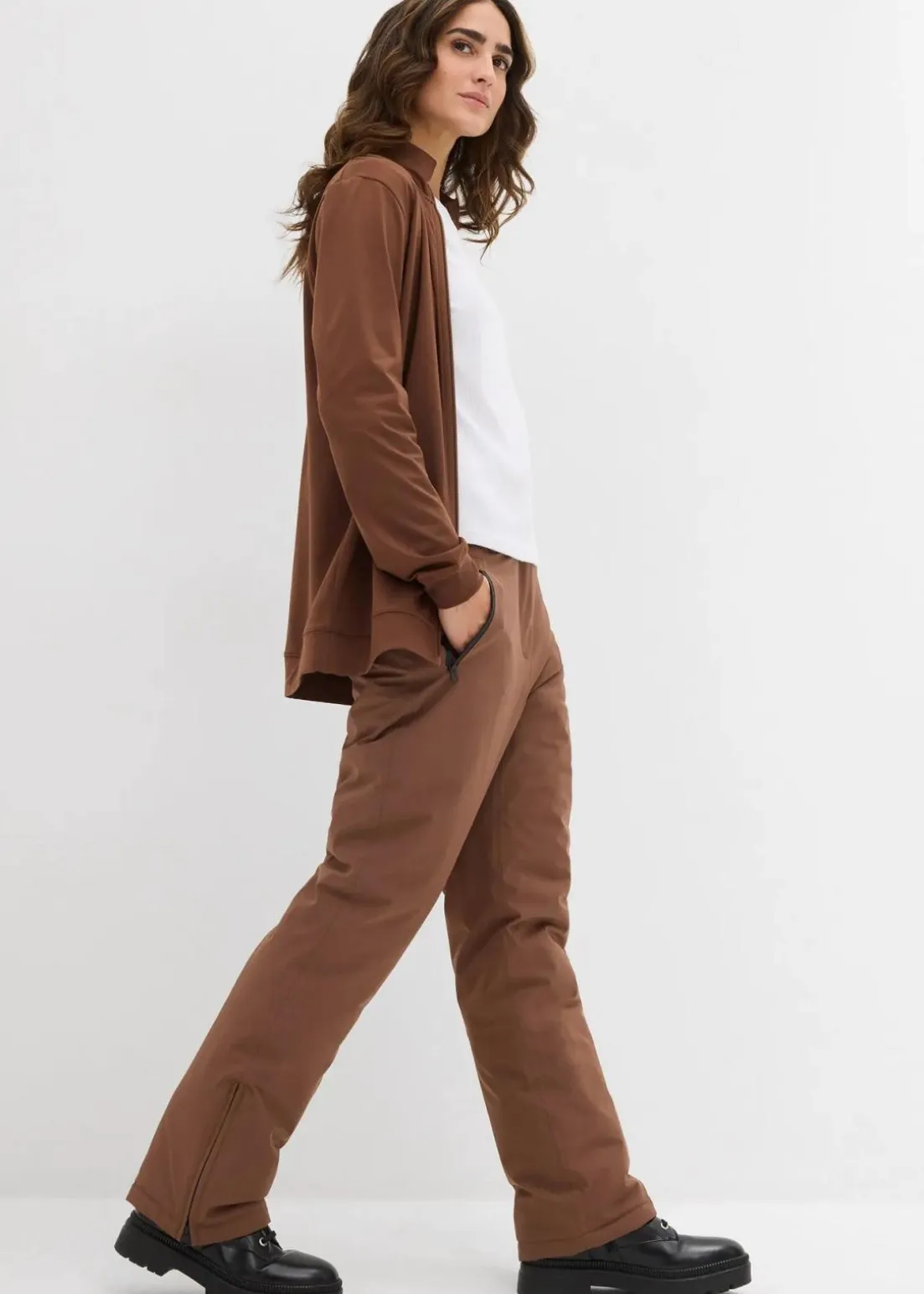 Ski-Funktionshose, warm wattiert, mit Schneefang