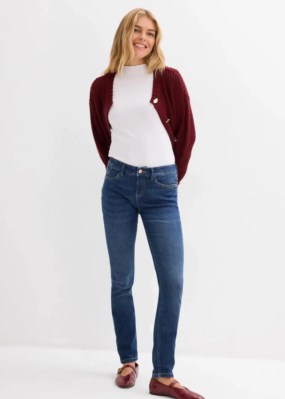 Skinny Jeans Mid Waist, Bio Baumwolle
