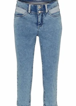 Skinny Jeans Mid Waist, knieumspielend Stretch