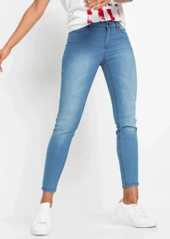 Skinny-Jeans, Mid Waist, cropped