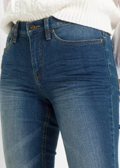 Skinny-Jeans, Mid Waist, cropped