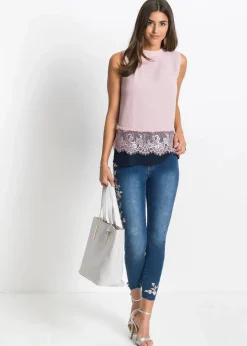 Skinny-Jeans Mid Waist, verkürzt