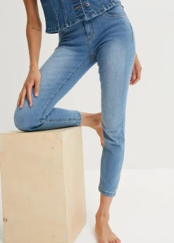 Slim Fit Jeans Mid Waist, cropped