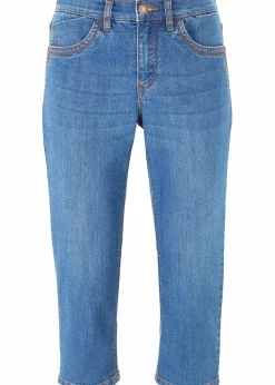 Slim Jeans, Mid Waist, Capri