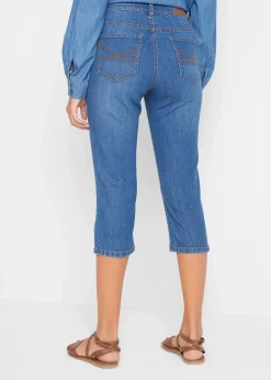Slim Jeans, Mid Waist, Capri