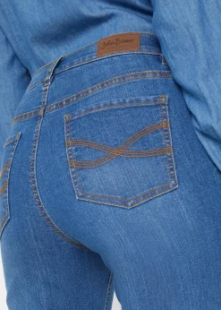 Slim Jeans, Mid Waist, Capri