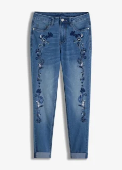Slim-Fit-Jeans, Mid Waist, cropped