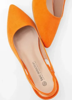 Slingpumps mit flachem Absatz