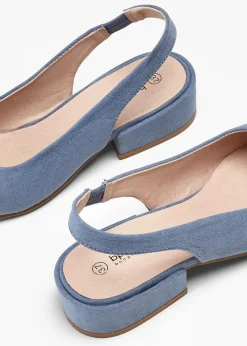 Slingpumps mit flachem Absatz