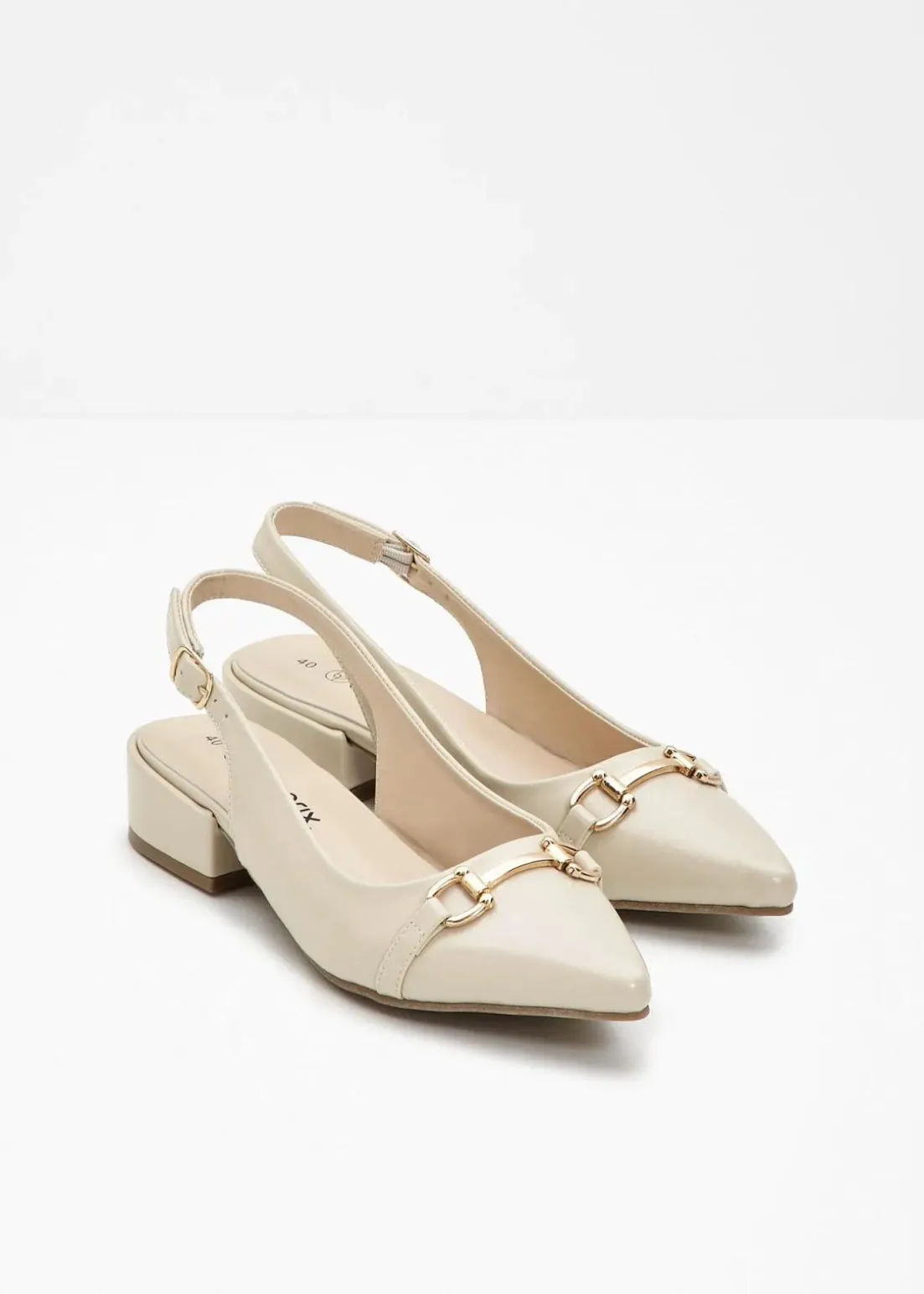 Slingpumps mit flachem Absatz