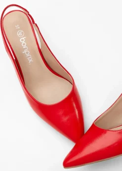 Slingpumps mit schmalem Absatz