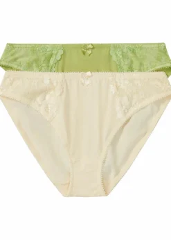 Slip mit zarter Spitze (2er Pack)