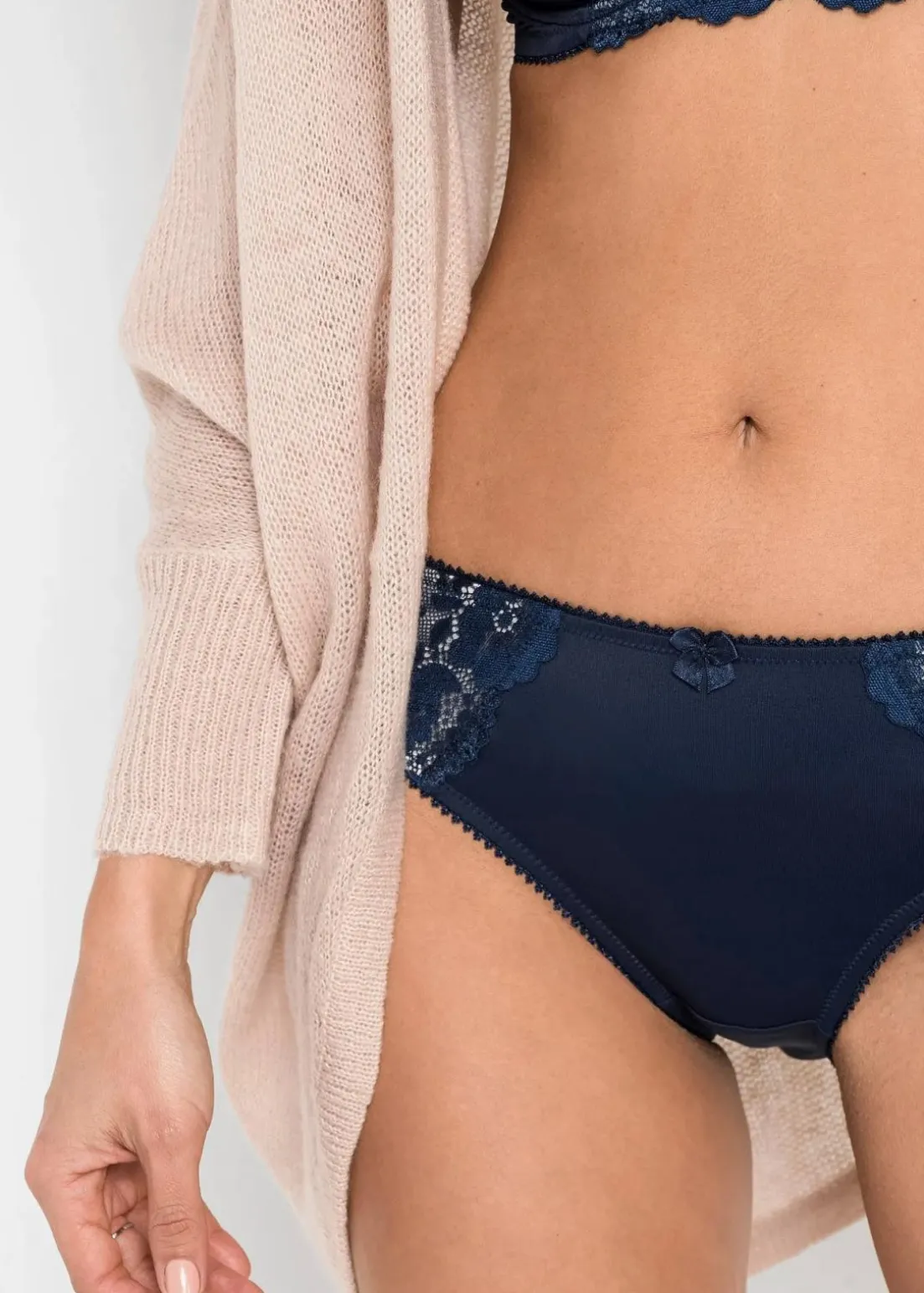 Slip mit zarter Spitze (2er Pack)