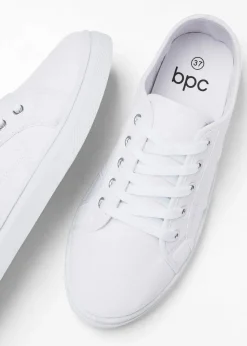 Sneaker aus Baumwoll-Canvas mit Stickerei