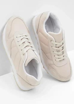 Sneaker mit Satin-Einsatz