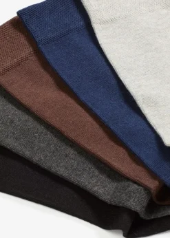 Socken mit druckfreiem Bündchen und Bio-Baumwolle (5er Pack)
