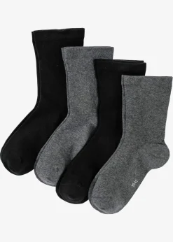 Socken mit druckfreiem Bund (4er Pack)