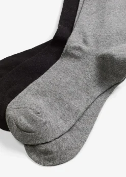 Socken mit Merino-Bio-Baumwoll-Mischung (2er Pack)