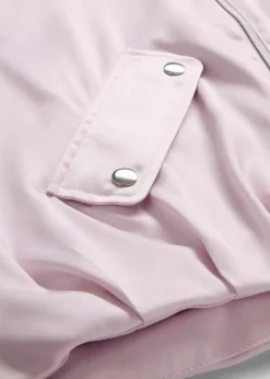 Softblouson aus glänzendem Viskose-Mix