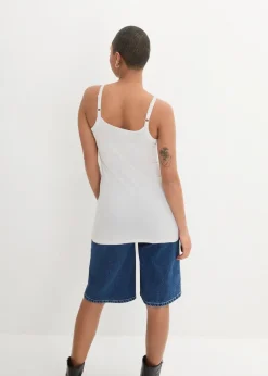 Spaghettiträger-Top aus reiner Bio Baumwolle, (2er-Pack)