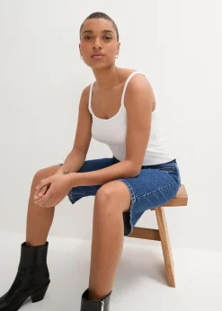 Spaghettiträger-Top aus reiner Bio Baumwolle, (2er-Pack)