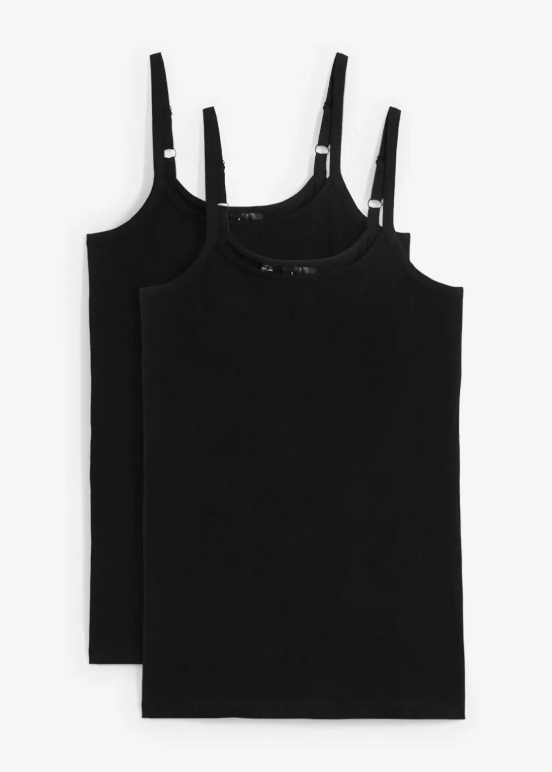 Spaghettiträger-Top aus reiner Bio Baumwolle, (2er-Pack)