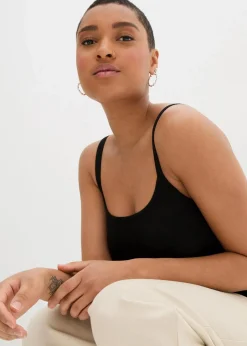 Spaghettiträger-Top aus reiner Bio Baumwolle, (2er-Pack)