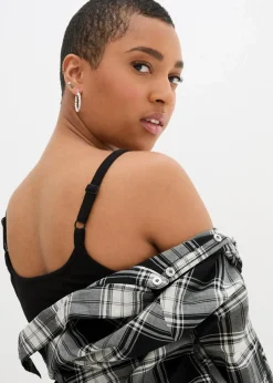 Spaghettiträger-Top aus reiner Bio Baumwolle, (2er-Pack)