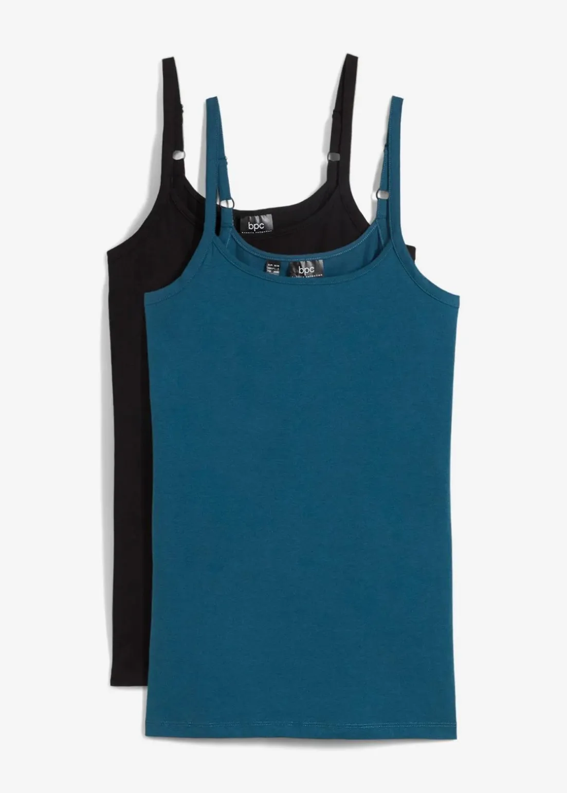 Spaghettiträger-Top aus reiner Bio Baumwolle, (2er-Pack)