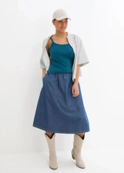 Spaghettiträger-Top aus reiner Bio Baumwolle, (2er-Pack)