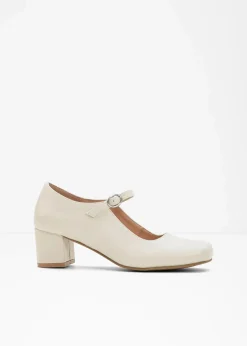 Spangenpumps mit Blockabsatz