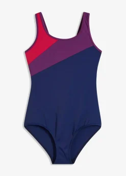 Sport-Badeanzug mit Kontrast-Einsätzen