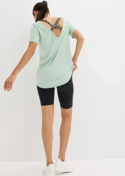 Sport-Longshirt mit Rückenausschnitt