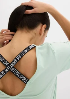 Sport-Longshirt mit Rückenausschnitt