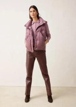 Steppweste mit recycelter Daunen