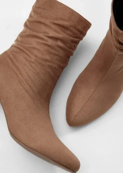 Stiefeletten mit Raffung