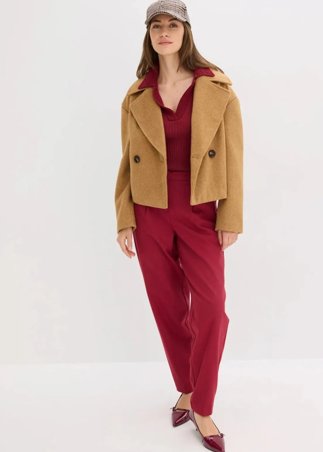 Stoffhose im Barrelfit