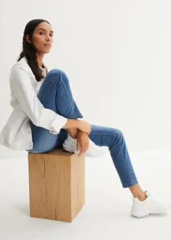 Straight Jeans Mid Waist, Stretch