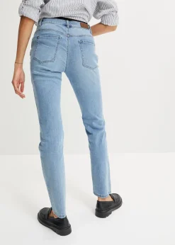 Straight Jeans Mid Waist, Stretch