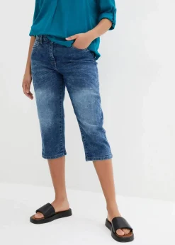 Straight Jeans, Mid Waist, Stretch
