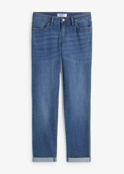 Straight Jeans Mid Waist, Stretch