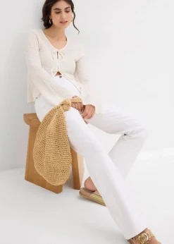 Straight Jeans Mid Waist, Stretch