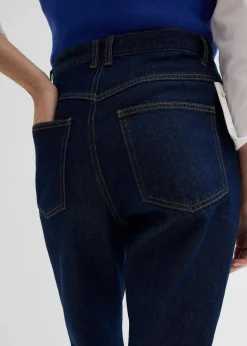Straight-Jeans, High Waist, Long aus Bio-Baumwolle