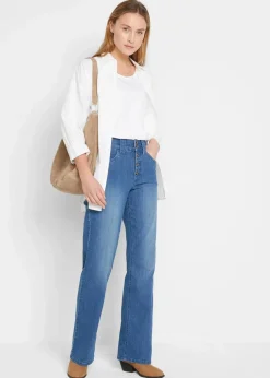 Straight-Jeans High Waist, Stretch